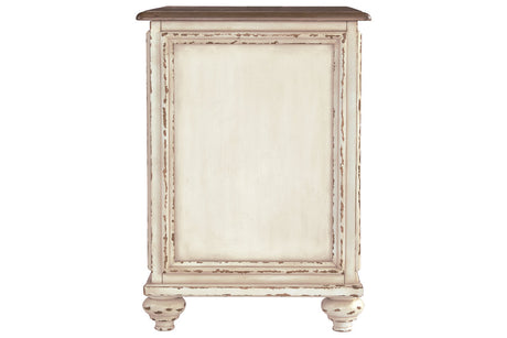 Realyn White/Brown Chairside End Table from Ashley - Luna Furniture