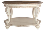Realyn White/Brown Coffee Table from Ashley - Luna Furniture