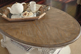 Realyn White/Brown Coffee Table from Ashley - Luna Furniture