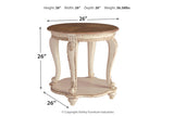 Realyn White/Brown End Table from Ashley - Luna Furniture