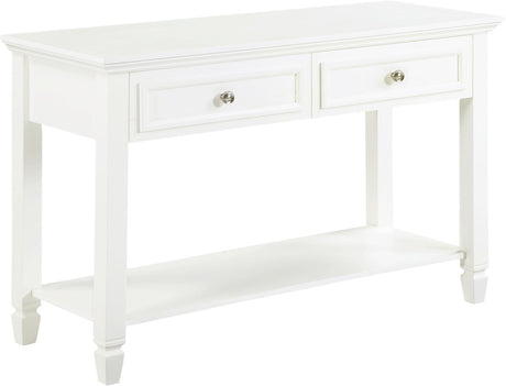 Rectangular Buttermilk 2-Drawer Sofa Table from Coaster - Luna Furniture