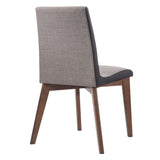 Redbridge Gray and Natural Walnut Upholstered Side Chairs, Set of 2 from Coaster - Luna Furniture