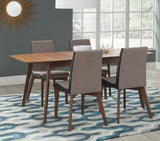 Redbridge Natural Walnut and Gray 5-Piece Dining Set from Coaster - Luna Furniture