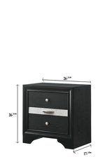 Regata Black/Silver Storage Platform Bedroom Set from Crown Mark - Luna Furniture
