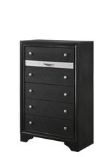 Regata Black/Silver Storage Platform Bedroom Set from Crown Mark - Luna Furniture