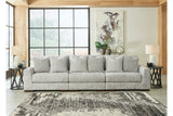 Regent Park Pewter 3-Piece Sectional Sofa from Ashley - Luna Furniture