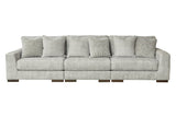 Regent Park Pewter 3-Piece Sectional Sofa from Ashley - Luna Furniture