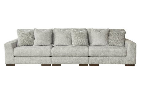 Regent Park Pewter 3-Piece Sectional Sofa from Ashley - Luna Furniture