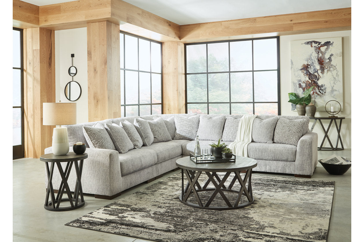 Ashley Regent Park Pewter 5-Piece Sectional – Luna Furniture
