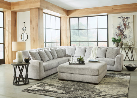 Regent Park Pewter 5-Piece Sectional from Ashley - Luna Furniture