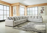 Regent Park Pewter 6-Piece Sectional from Ashley - Luna Furniture