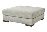 Regent Park Pewter Oversized Accent Ottoman from Ashley - Luna Furniture