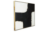 Reighlea Black/White Wall Art from Ashley - Luna Furniture