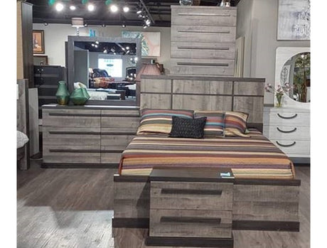 Remington Brown/Gray Nightstand from Crown Mark - Luna Furniture