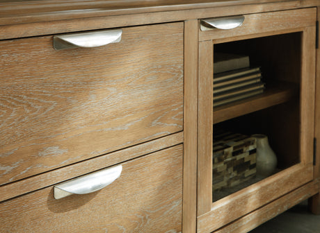 Rencott Light Brown 80" TV Stand from Ashley - Luna Furniture