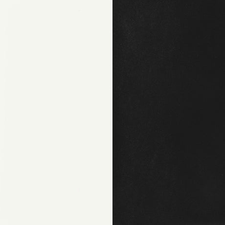 Retro Glossy White and Black 5-Piece Oval Dining Set from Coaster - Luna Furniture