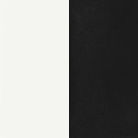 Retro Glossy White and Black 5-Piece Round Dining Set from Coaster - Luna Furniture