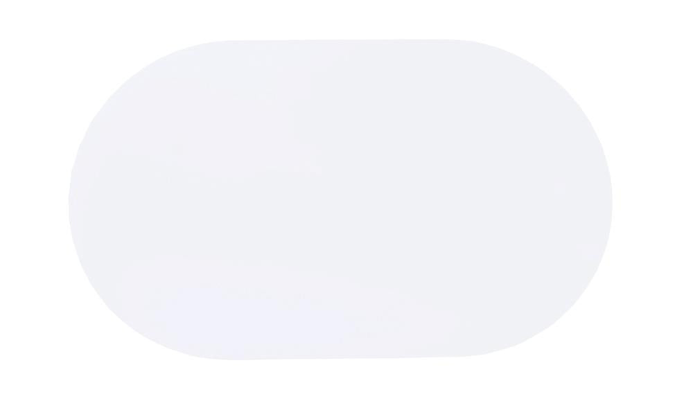 Retro Glossy White and Chrome Oval Dining Table from Coaster - Luna Furniture