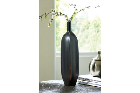 Rhaveney Black Vase from Ashley - Luna Furniture