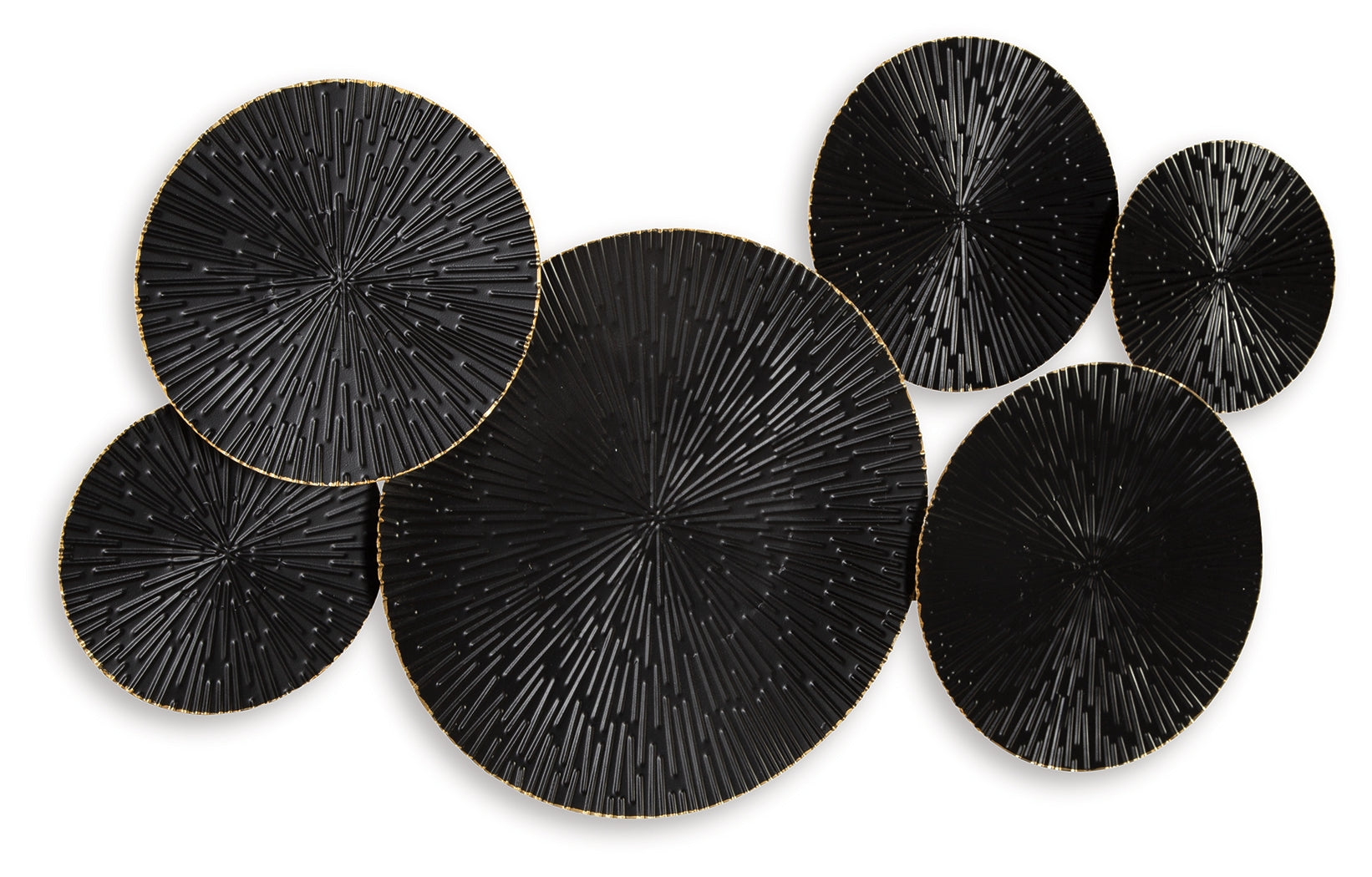 Rhetlen Black/Gold Finish Wall Decor from Ashley - Luna Furniture