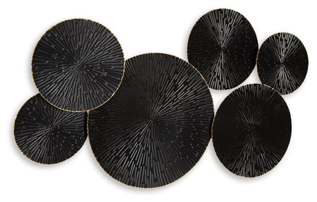 Rhetlen Black/Gold Finish Wall Decor from Ashley - Luna Furniture