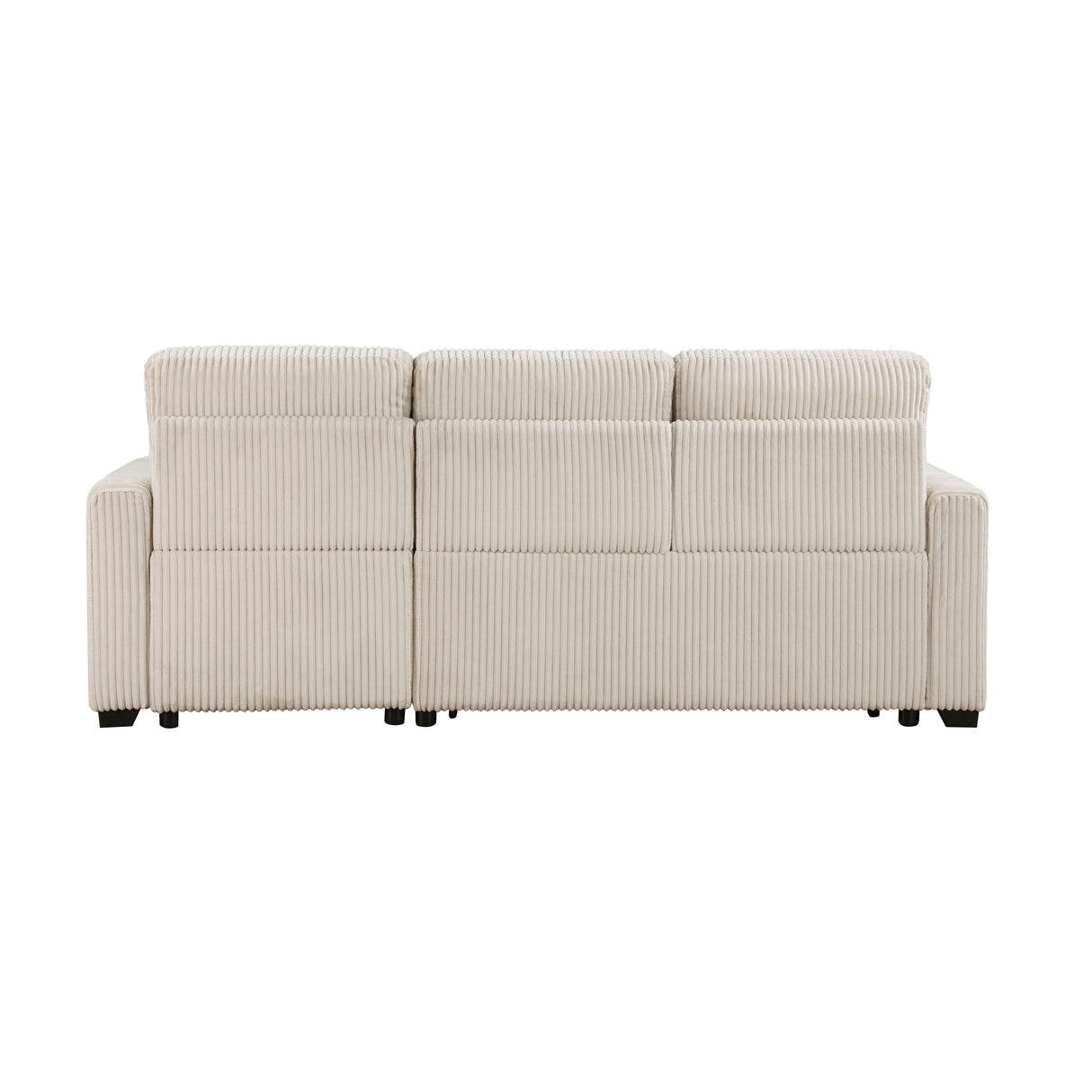 Rhett Beige 3-Piece Reversible Sectional with Pull-out Bed and Hidden Storage from Homelegance - Luna Furniture