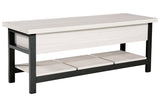 Rhyson White Storage Bench from Ashley - Luna Furniture