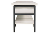 Rhyson White Storage Bench from Ashley - Luna Furniture