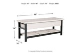 Rhyson White Storage Bench from Ashley - Luna Furniture