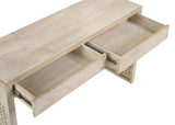 Rickman White Washed Rectangular 2-Drawer Console Table from Coaster - Luna Furniture