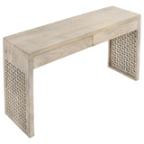 Rickman White Washed Rectangular 2-Drawer Console Table from Coaster - Luna Furniture