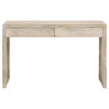 Rickman White Washed Rectangular 2-Drawer Console Table from Coaster - Luna Furniture