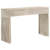 Rickman White Washed Rectangular 2-Drawer Console Table from Coaster - Luna Furniture