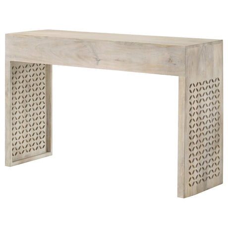 Rickman White Washed Rectangular 2-Drawer Console Table from Coaster - Luna Furniture