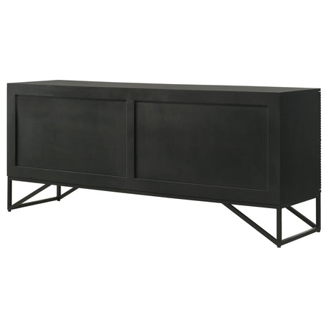 Riddell Black 4-Door Accent Cabinet from Coaster - Luna Furniture