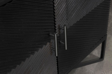 Riddell Black 4-Door Accent Cabinet from Coaster - Luna Furniture