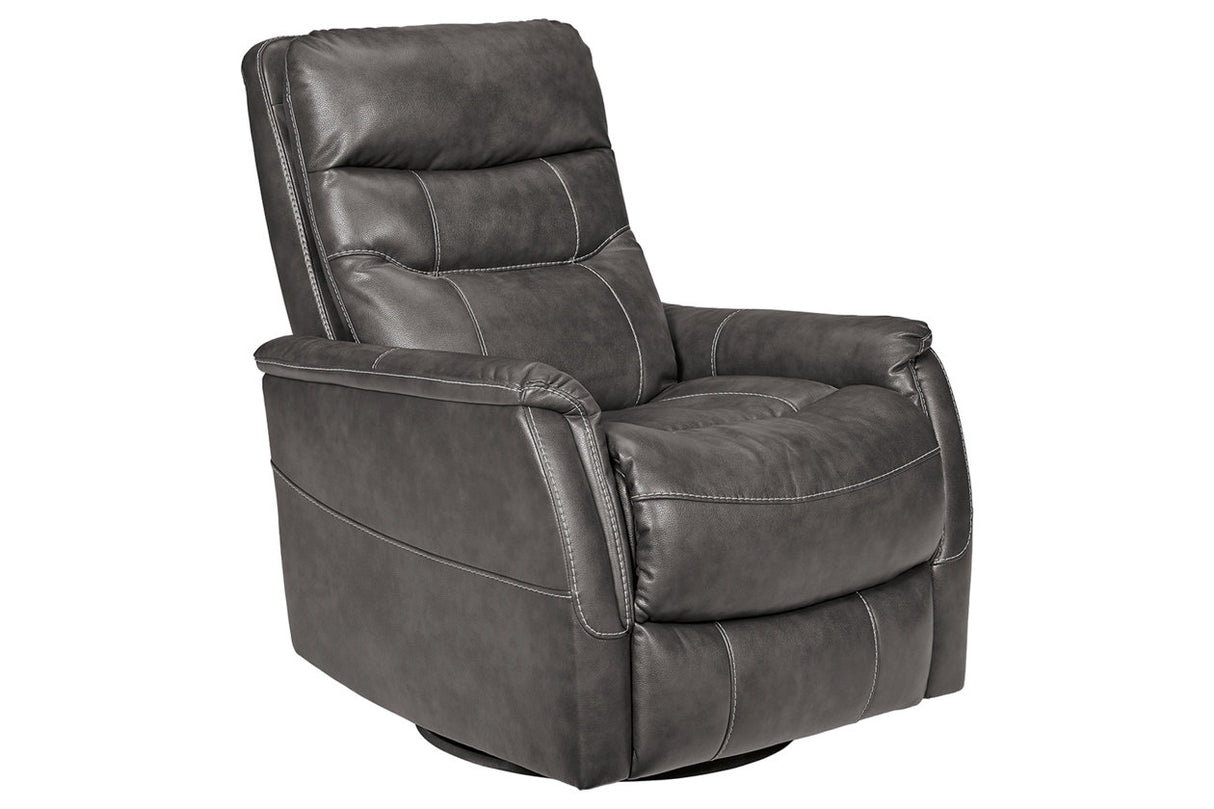 Riptyme Quarry Swivel Glider Recliner from Ashley - Luna Furniture