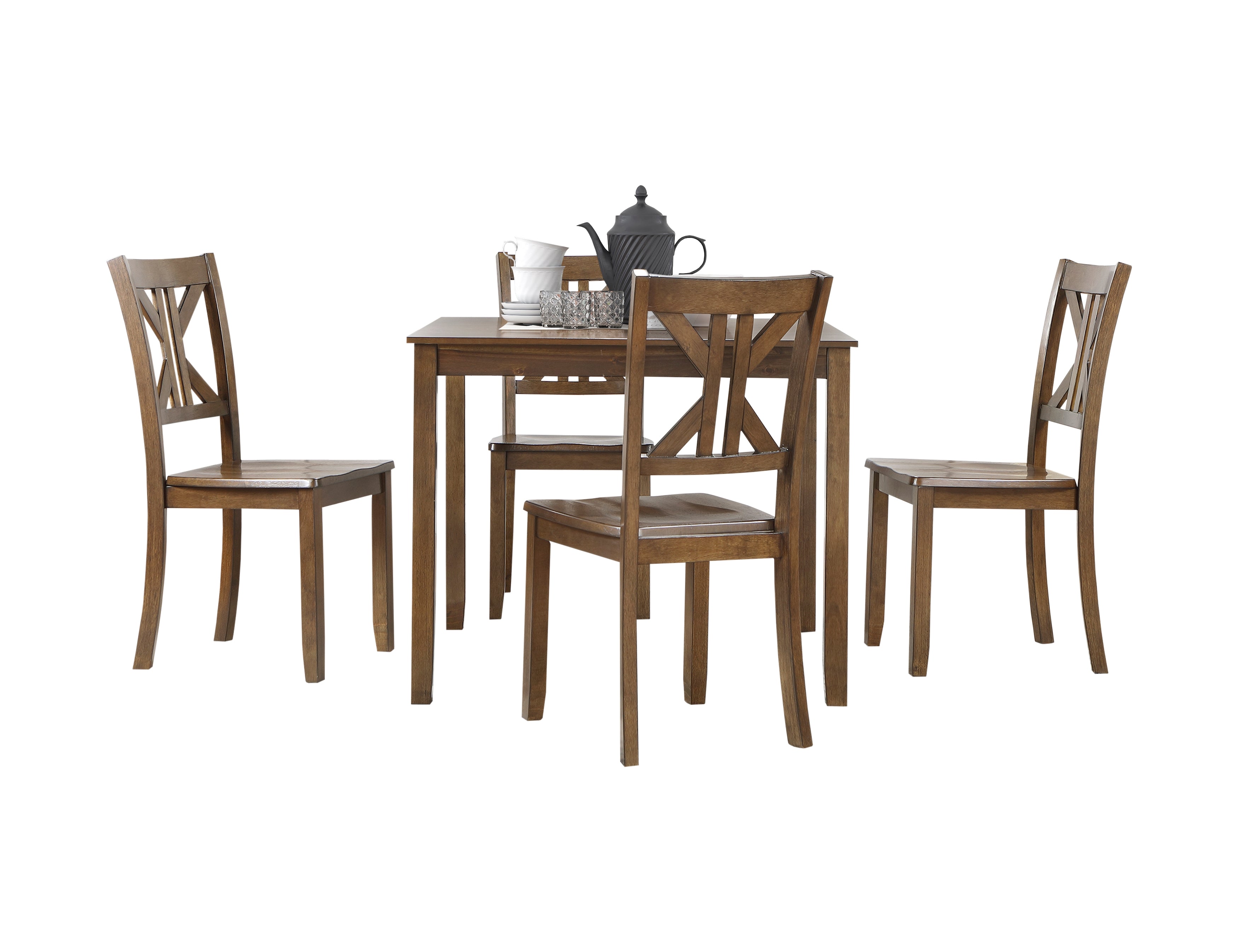 Homelegance 5907CH-5P 5-Piece Pack Dinette Set - Luna Furniture