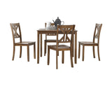 Rivera Charcoal Brown 5-Piece Pack Dinette Set from Homelegance - Luna Furniture