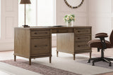 Roanhowe Brown 68" Home Office Desk from Ashley - Luna Furniture