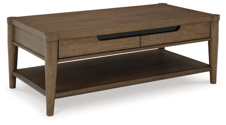 Roanhowe Brown Coffee Table from Ashley - Luna Furniture