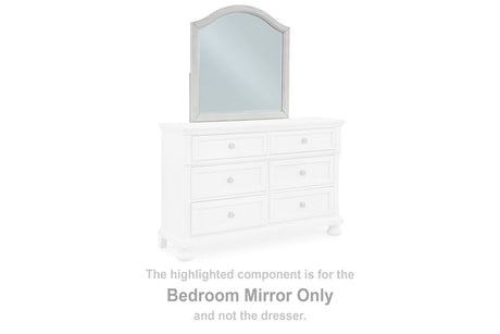 Robbinsdale Antique White Bedroom Mirror (Mirror Only) from Ashley - Luna Furniture
