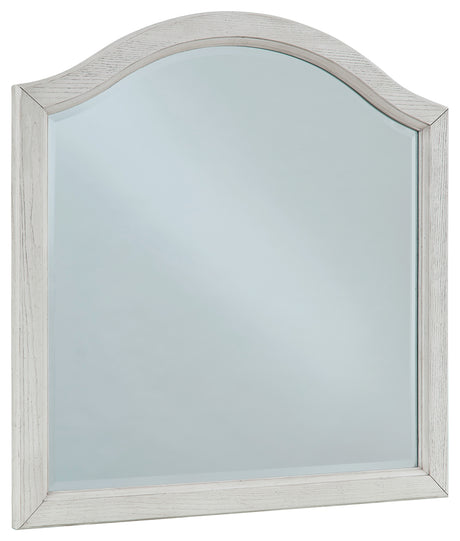 Robbinsdale Antique White Bedroom Mirror (Mirror Only) from Ashley - Luna Furniture