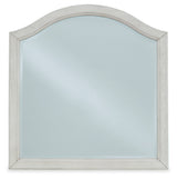 Robbinsdale Antique White Bedroom Mirror (Mirror Only) from Ashley - Luna Furniture