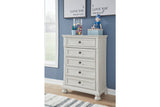 Robbinsdale Antique White Chest of Drawers from Ashley - Luna Furniture