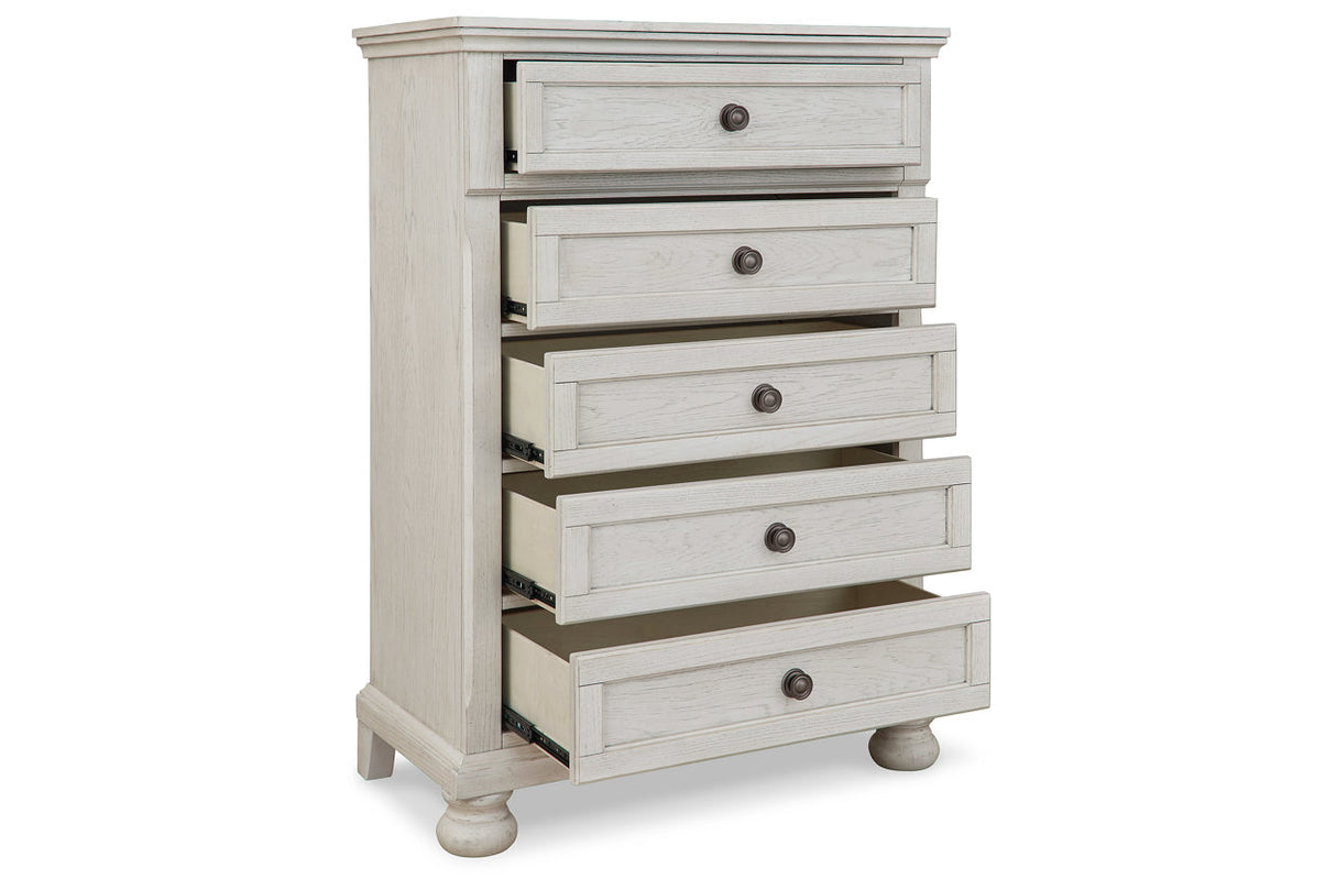 Robbinsdale Antique White Chest of Drawers from Ashley - Luna Furniture