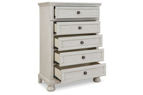 Robbinsdale Antique White Chest of Drawers from Ashley - Luna Furniture
