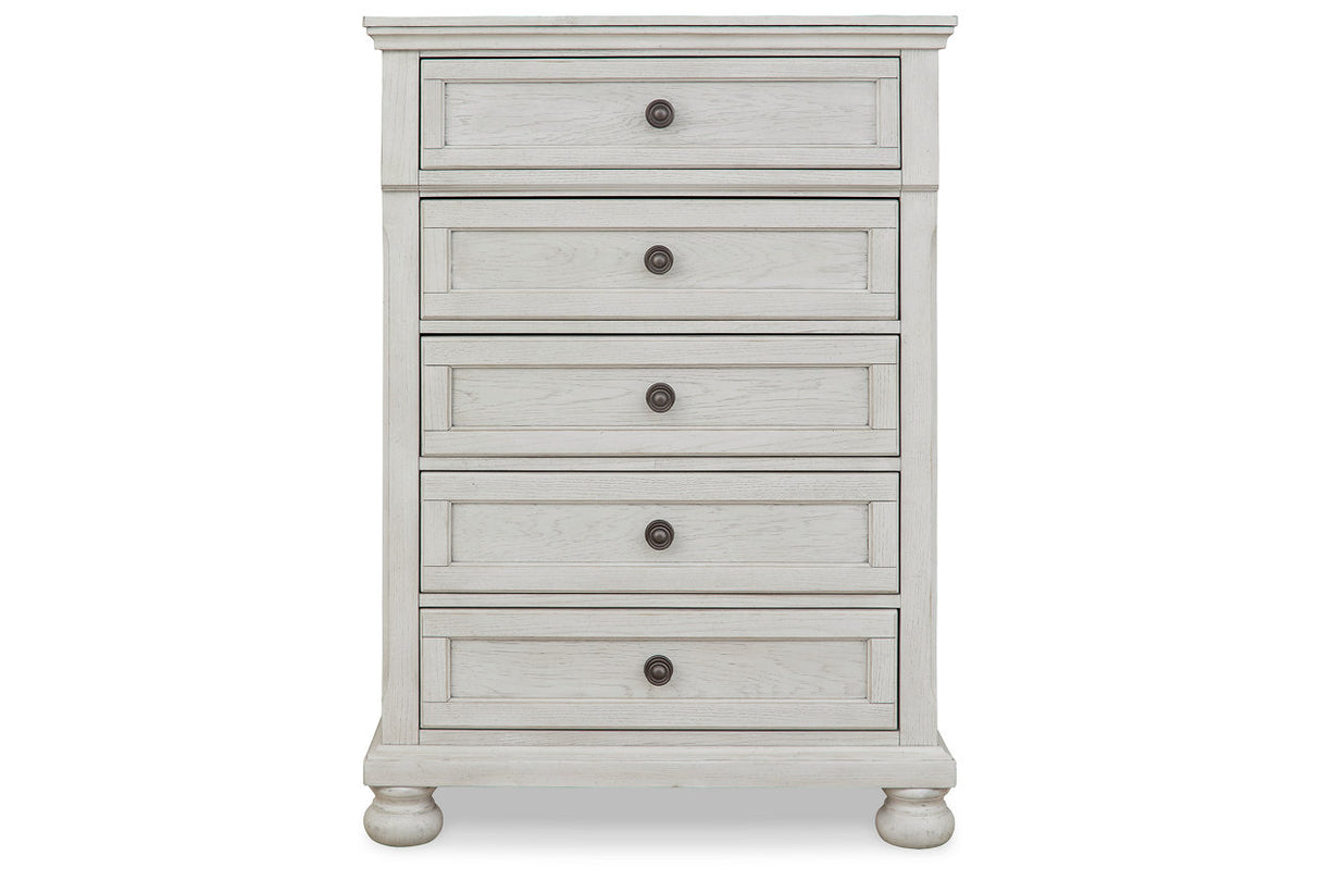 Robbinsdale Antique White Chest of Drawers from Ashley - Luna Furniture