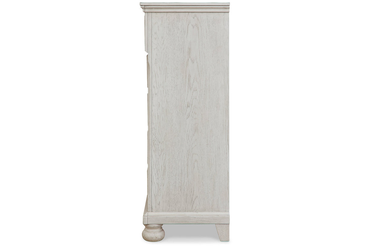 Robbinsdale Antique White Chest of Drawers from Ashley - Luna Furniture