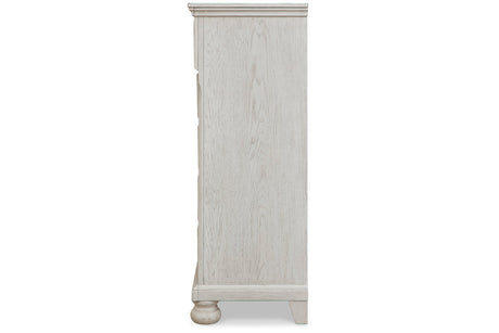 Robbinsdale Antique White Chest of Drawers from Ashley - Luna Furniture